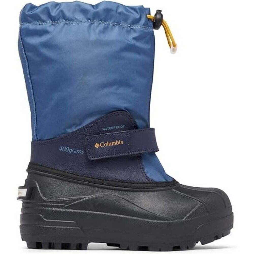 Columbia Powderbug Forty Big Kids US 10 Collegiate Navy Black Snow Boots RHS5829